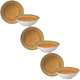 Conjunto de 6 Bowls Mamão de Cerâmica 300ml - Alleanza