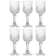 Conjunto de 6 Taças para Licor de Vidro Diamond 50ml - Lyor