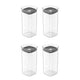 Conjunto de 4 Potes Herméticos Block Natural 340ml - Ou