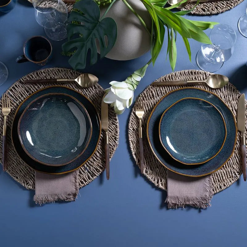 Aparelho de Jantar com 16 Peças Stoneware Bio Oceano - Porto Brasil