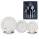 Kit Aparelho de jantar Majesty Gold 42 Peças de Porcelana L'Hermitage + Faqueiro Berna 30 Peças em Aço Inox da Wolff