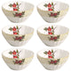 Conjunto de 6 Bowls Encanto Dourado de Cerâmica 400ml - Scalla