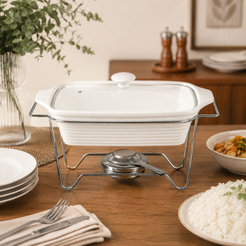 Rechaud Eleonora de Porcelana com Queimador 2,2L - Fracalanza