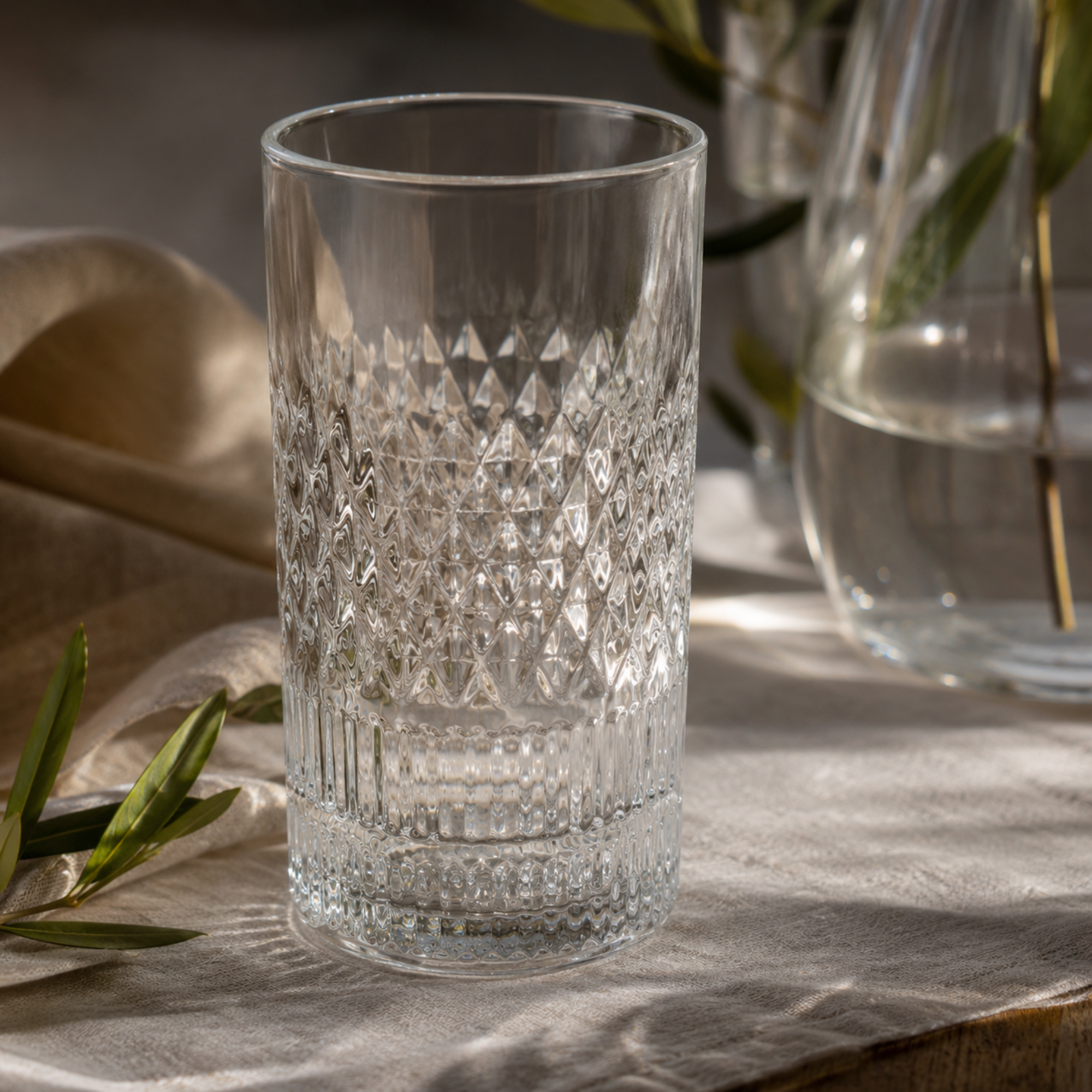 Jogo de 6 copos altos Esplanada em cristal ecologico 390ml - L'Hermitage