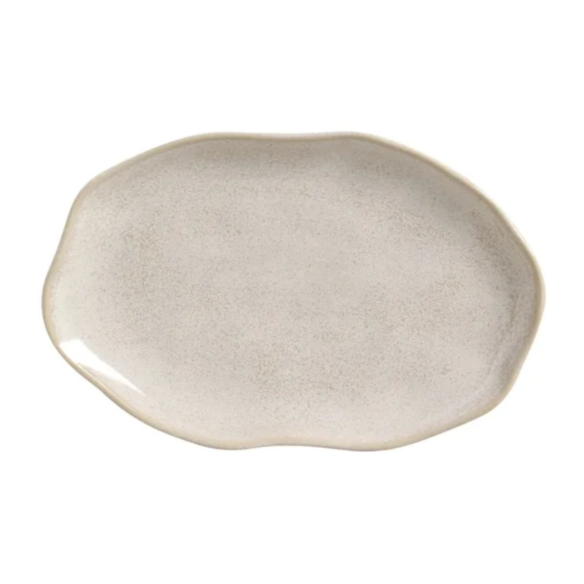 Travessa Oval Orgânica Latte 30x20cm - Porto Brasil