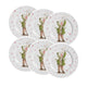 Conjunto de 6 Pratos Sobremesa de Cerâmica Boy Sweet Christmas 21cm - Alleanza