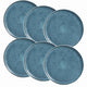 Conjunto de 6 Pratos Raso Stoneware Bio Night Sky 27cm - Porto Brasil