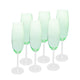Conjunto 6 Taças de Cristal Ecológico Verde 200ml - Wolff