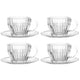 Conjunto de 4 Xícaras de Chá de Cristal Imperatriz 220ml - Wolff