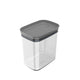 Pote Organizador Hermético Retangular Block 1,5L Cinza - Ou