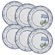 Conjunto de 6 Pratos Raso Valência de Cerâmica 29cm - Alleanza