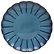Prato Raso Scallop de Cerâmica Azul 27cm - Wolff