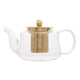 Chaleira de Vidro Borossilicato com Difusor de Inox Dourado 600ml - Wolff