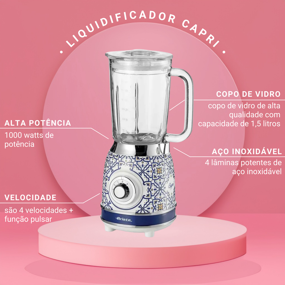 Liquidificador Capri 220V - Ariete