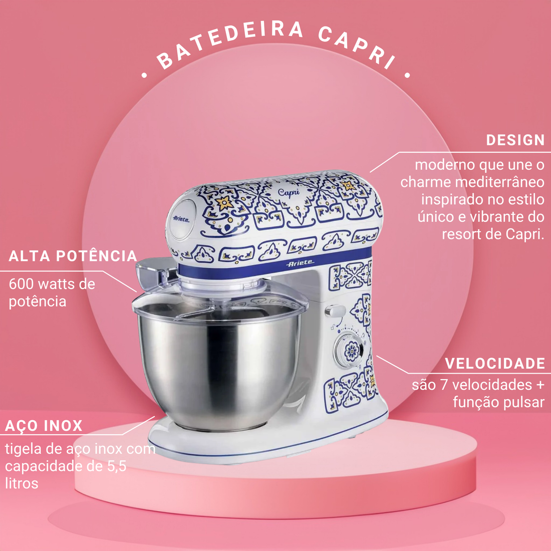 Batedeira Capri 220V - Ariete