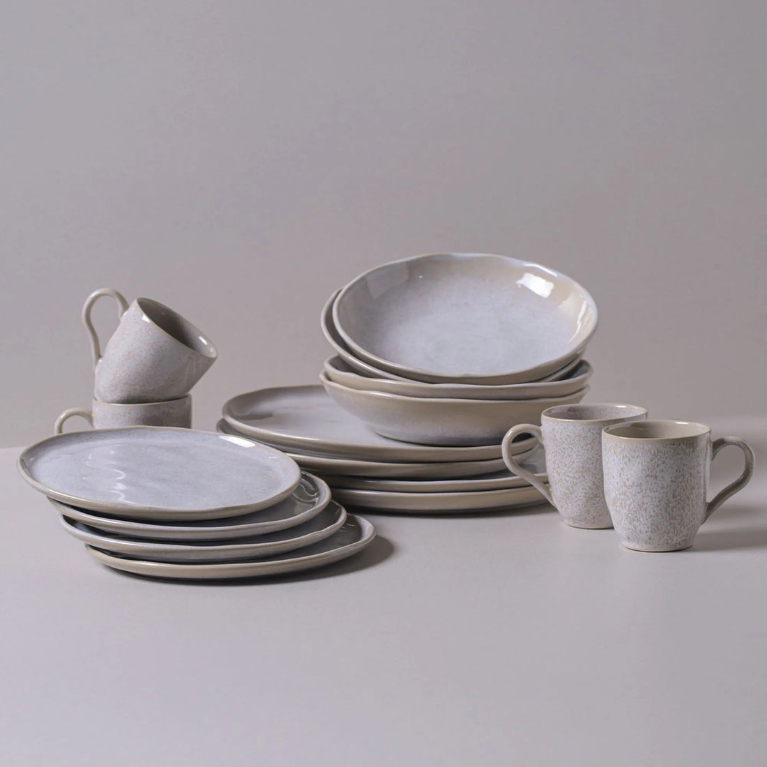 Aparelho de Jantar Bio Latte com 16 Peças Stoneware - Porto Brasil