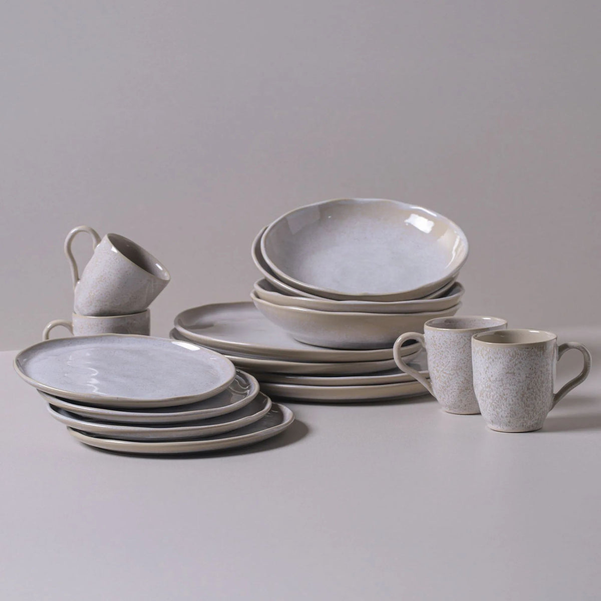 Aparelho de Jantar Bio Latte com 16 Peças Stoneware - Porto Brasil