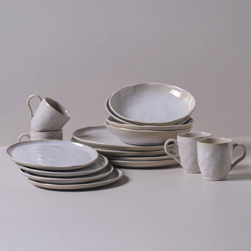 Aparelho de Jantar Bio Latte com 16 Peças Stoneware - Porto Brasil