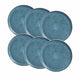  Conjunto de 6 Pratos Sobremesa Stoneware Bio Night Sky 21cm - Porto Brasil
