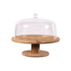 Boleira com Cúpula e Pé de Bambu Sense 27cm - Ou
