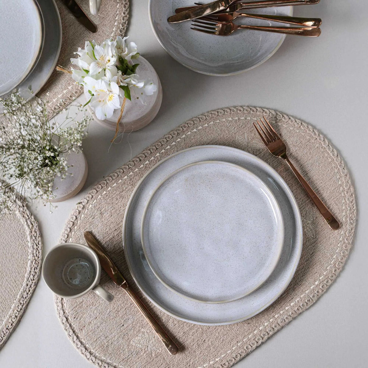 Aparelho de Jantar Bio Latte com 16 Peças Stoneware - Porto Brasil