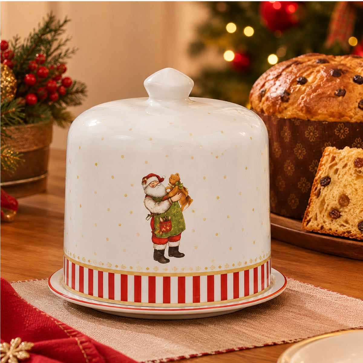 Porta Panetone Christmas Charm 21cm - Scalla