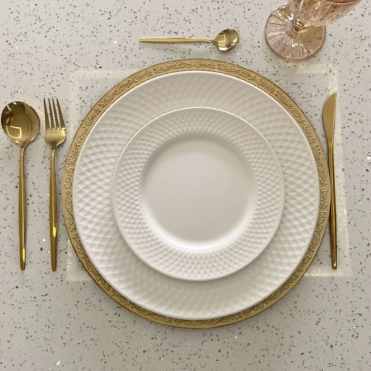 Aparelho de Jantar Satin White com 20 Peças de Cerâmica - Alleanza