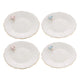 Conjunto de 4 Pratos Sobremesa de Porcelana Birds 19cm - Wolff