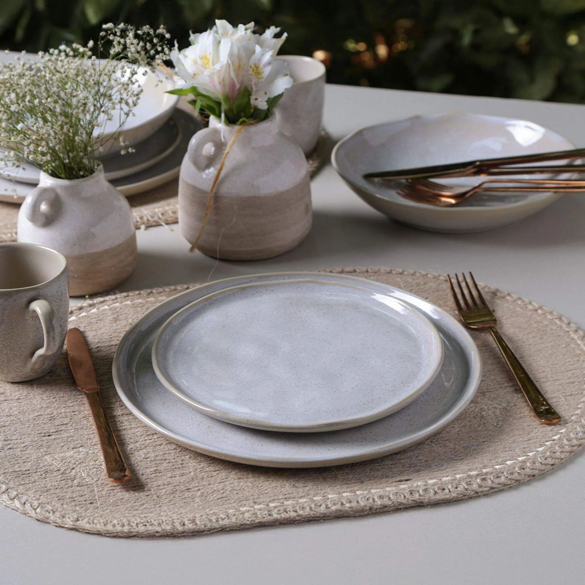 Aparelho de Jantar Bio Latte com 16 Peças Stoneware - Porto Brasil