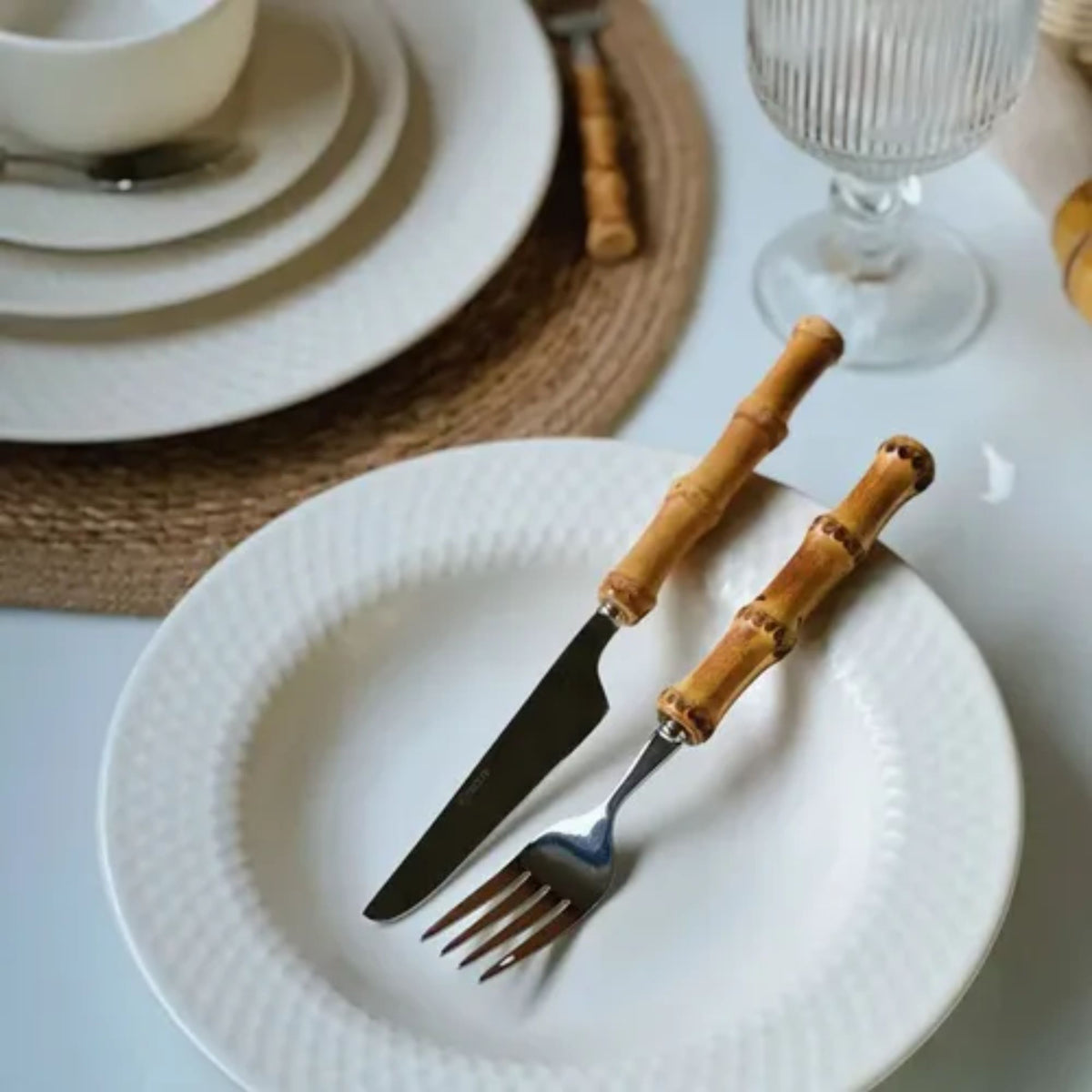 Aparelho de Jantar Satin White com 20 Peças de Cerâmica - Alleanza