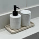 Conjunto de 2 Peças para Banheiro de Cerâmica Leaf Branco - Wolff