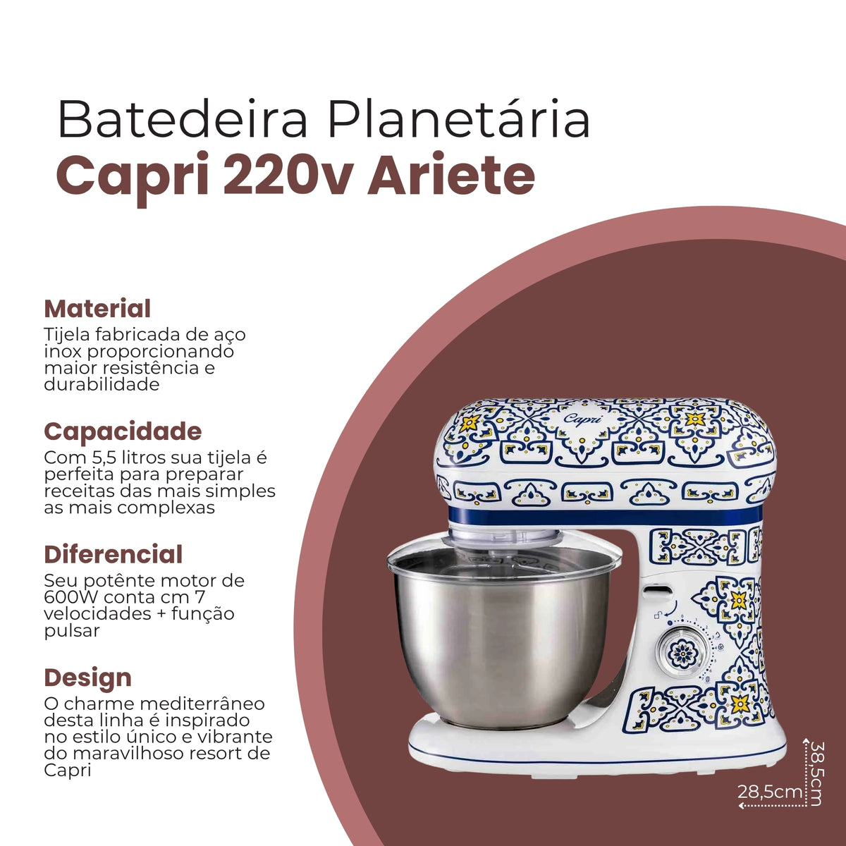 Batedeira Capri 220V - Ariete