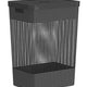 Cesto de Roupas com Tampa Grid Preto 49L - Ou