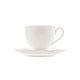 Xícara de Café com Pires de Porcelana New Bone Butterfly Flower 100ml - Lyor