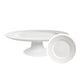 Boleira de Cerâmica com Pé Satin White 34cm - Alleanza