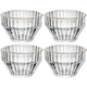 Conjunto 4 Bowls Com Fio De Ouro Império 11Cm X 11Cm X 6,5Cm Cristal Wolff