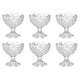 Conjunto de 6 Taças de Sobremesa de Vidro Deli Diamond com Fio de Ouro 170ml - Lyor