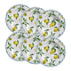Conjunto de 6 Pratos Fundo Amalfitana Citron em Cerâmica 25cm - Alleanza