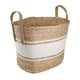 Cesto Quadrado com Alça 39X31X33cm Nature Stripes - Yoi